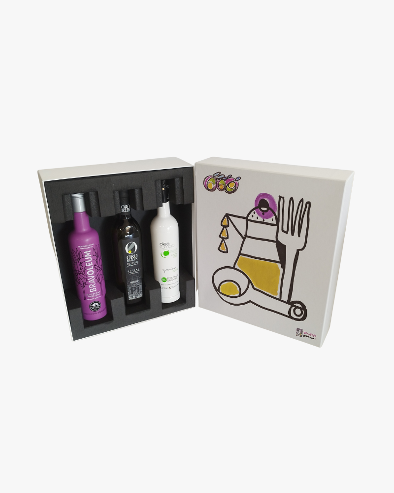 Estuche AOVE 3 botellas 500ml A4