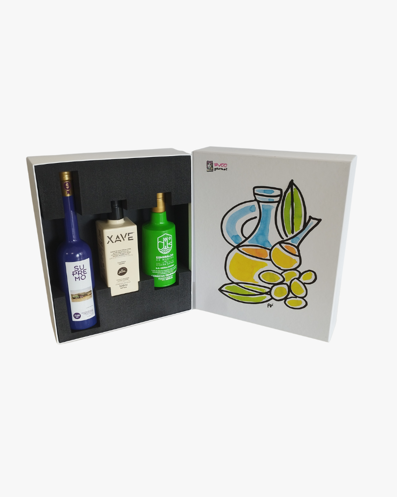 Estuche AOVE 3 botellas 500ml A11-1
