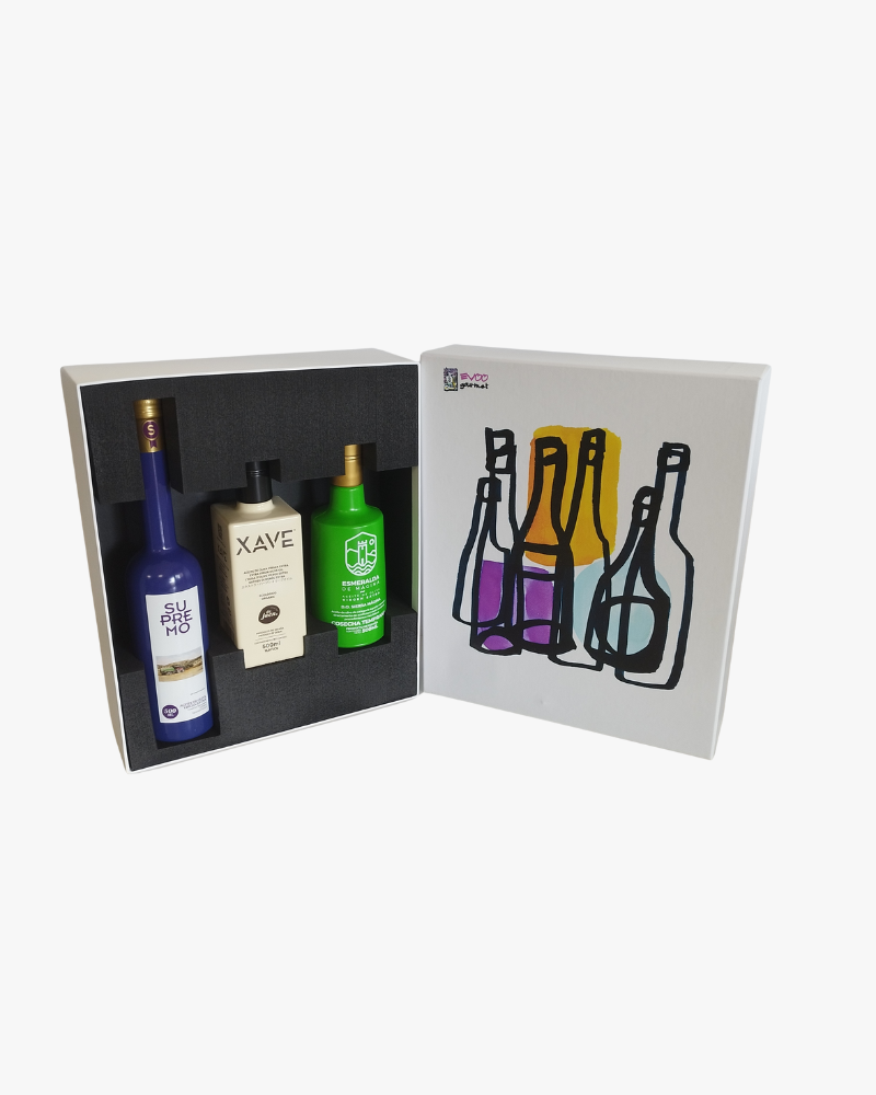 Estuche AOVE 3 botellas 500ml A11-1