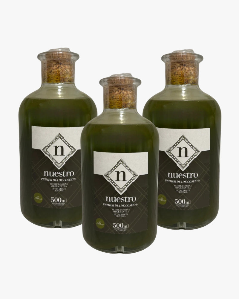 Aceite Virgen Extra 500ml (Sin Filtrar) "Nuestro" – Primer día de cosecha
