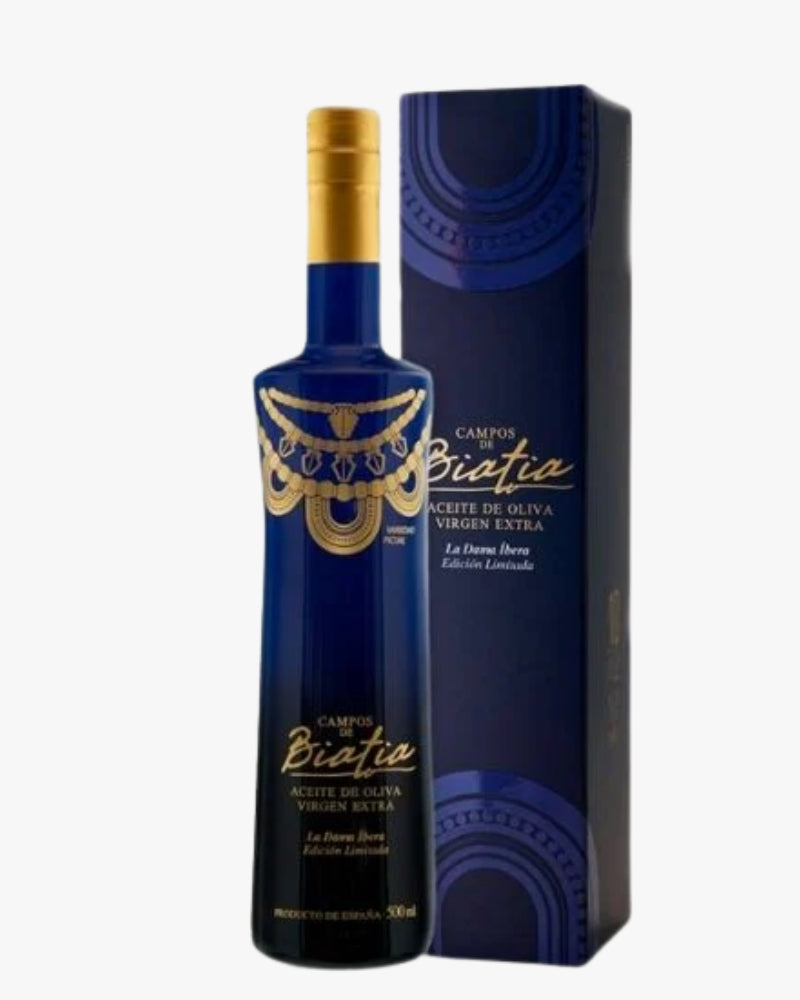 AOVE Campos de Biatia Dama Íbera Picual Verde 500 ml