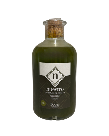 Aceite Virgen Extra 500ml (Sin Filtrar) "Nuestro" – Primer día de cosecha
