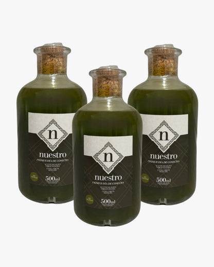 Aceite Virgen Extra 500ml (Sin Filtrar) "Nuestro" – Primer día de cosecha