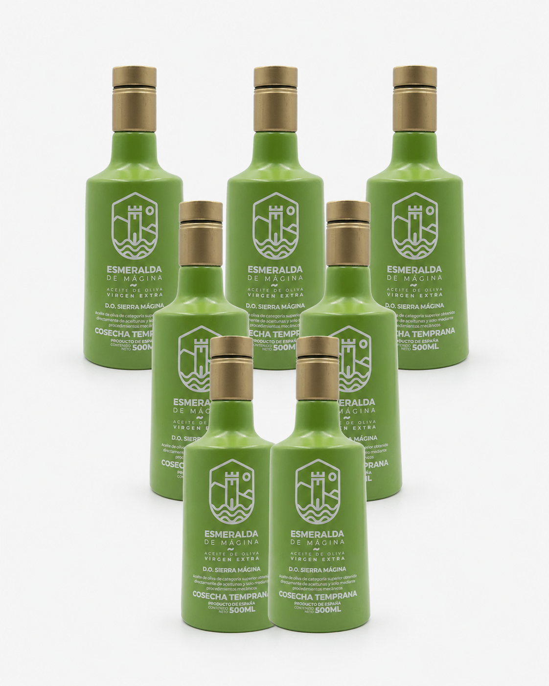 Pack de 7 botellas AOVE Esmeralda Mágina Picual 500 ml